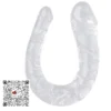 16.5″ DILDO VENOSO DOBLE TRANSPARENTE