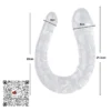 16.5″ DILDO VENOSO DOBLE TRANSPARENTE